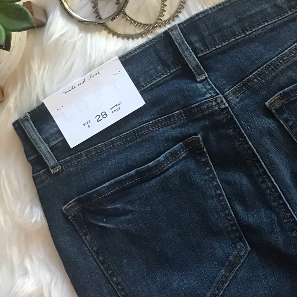 🎉HP🎉 NWT LOFT Skinny Crop Jeans - 6/28 - Picture 3 of 6